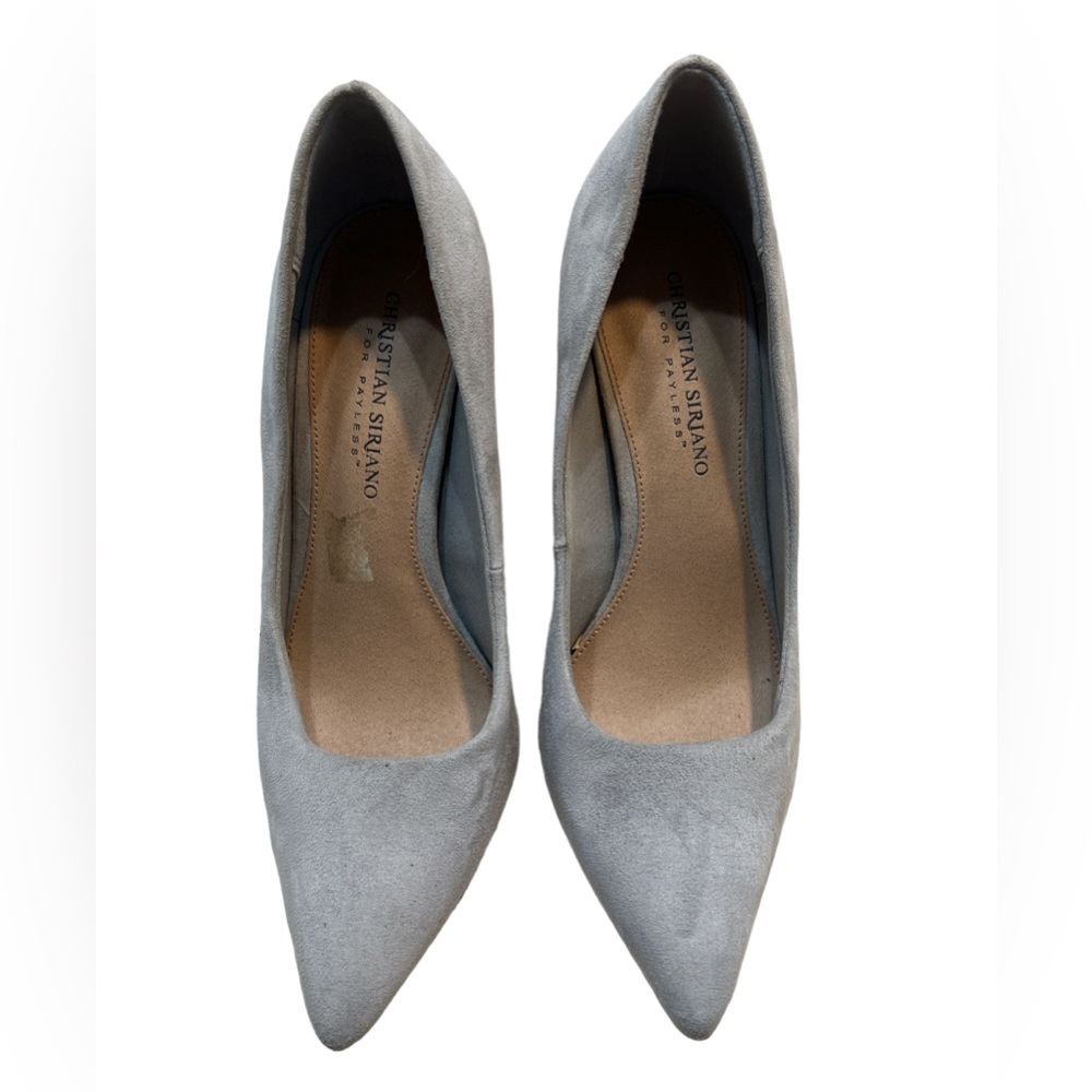 Cute 81/2 Christian Siriano gray pumps! Worn once!